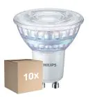 Fordelspakning 10x Philips MASTER Value LED Spot GU10 PAR16 5.5W 575lm 36D - 940 Kald Hvit | Beste Fargegjengivelse - Dimbar - Erstatter 80W