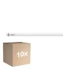 Fordelspakning 10x Philips Master LED Lysrør T8 (EM/Mains) Ultra Output 20W 3700lm - 840 Kald Hvit | 150cm - Erstatter 58W