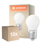 Fordelspakning 10x Ledvance Classic LED E27 Pære Matt 3.4W 470lm - 827 Ekstra Varm Hvit | Dimbar - Erstatter 40W