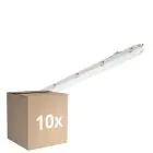 Fordelspakning 10x Philips LED Lyslister Vanntett Ledinaire WT065C 30/53W 4100/6800lm - 840 Kald Hvit | 150cm - Kabelgjennomføring