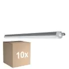 Fordelspakning 10x Ledvance LED Lyslister Vanntett Fuktighetstett Kompakt 23W 2800lm - 840 Kald Hvit | 120cm 