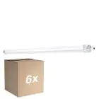 Fordelspakning 6x Ledvance LED Lyslister Vanntett 33W 3960lm - 840 Kald Hvit | 120cm