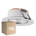 Fordelspakning 10x Ledvance Spot Combo Fire Rated FIX Hvit 5W 560lm 60D - 840 Kald Hvit | Utskjæring 70 - IP65 - Dimbar