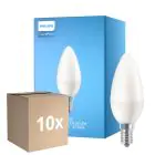 Fordelspakning 10x Philips Corepro LED Mignon E14 matt 7W 806lm - 840 kald hvit | erstatter 60W