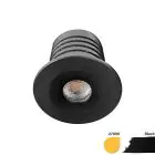 EcoDim Innfelt Spot Mini Svart 2.5W 155lm 30D - 827 Ekstra Varm Hvit | 35mm - Utskjæring 28mm - IP67 - Dimbar