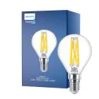 Philips MASTER LED E14 Ball Filament Klar 3.4W 470lm - 922-927 Dim To Warm | Beste Fargegjengivelse - Dimbar - Erstatter 40W
