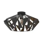 Eglo Taklampe Carlton 6 Stål Svart Kobber | IP20 - Egnet for 1x E27 
