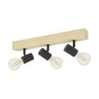 Eglo Taklampe Townshend 3 Tre Stål Svart | IP20 - Egnet for 3x E27 